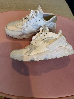 Nike Women’s White and Silver Sneakers